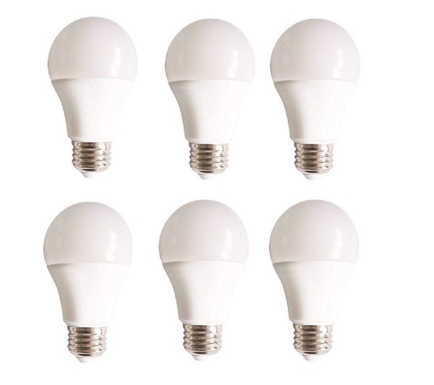 Elitco Lighting A19LED801-6PK LED-Household-Light-Bulbs Led A19, 3000K, 160°, CRI80, Ul, 10W, 60W Equivalent, 15000Hrs, lm800, Non-Dimmable, 3 Years