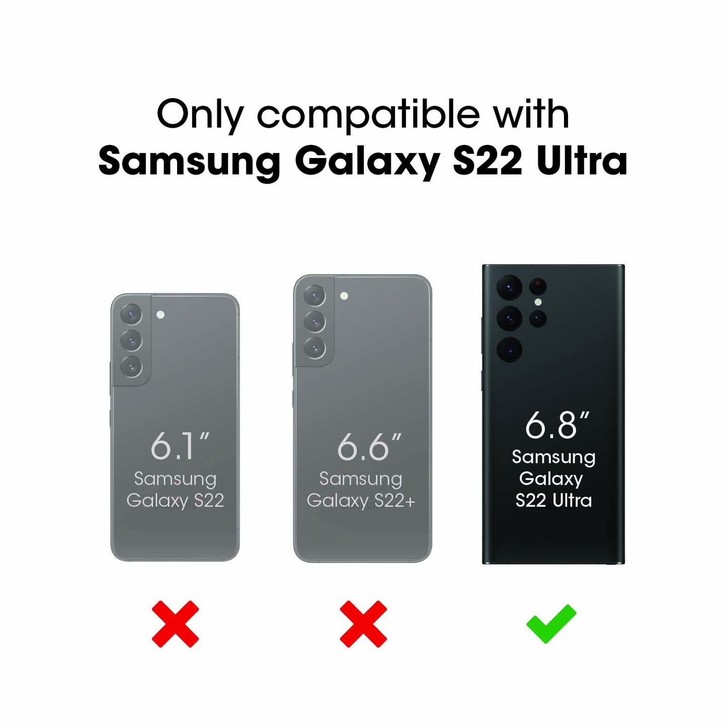 OtterBox Galaxy S22 Ultra Commuter Series Case - Black, Slim & Tough, Pocket-Friendly, with Port Protection