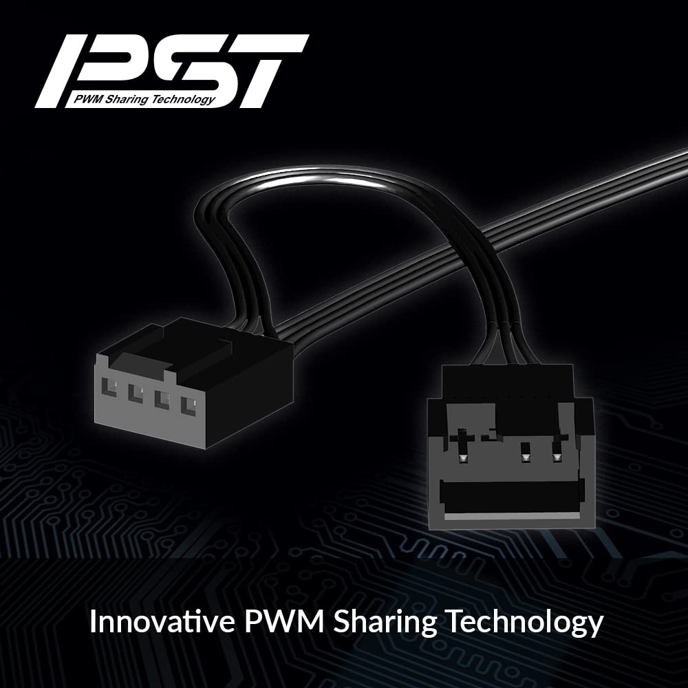 ARCTIC P12 Slim PWM PST (3 Pack) - PC Fans, 120mm Case Fan with PWM Sharing Technology (PST), Pressure-optimised, Quiet Motor, Computer, Extra Slim