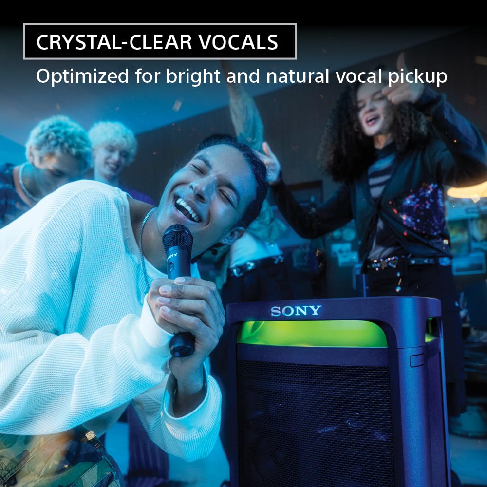Sony ULT MIC Wireless Microphone for Karaoke with 20 Hour Battery, Includes Two Wireless Mics and Receiver (UOULTMIC1)