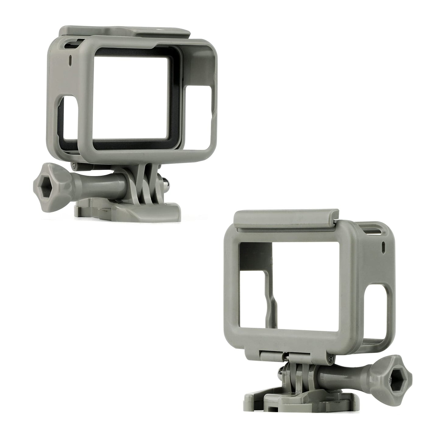 SOONSUN Frame Mount Housing Case for GoPro Hero 5 6 7 Black White Silver Hero 2018 Cameras Protective Housing with Buckle and Screw, All Slots Fully
