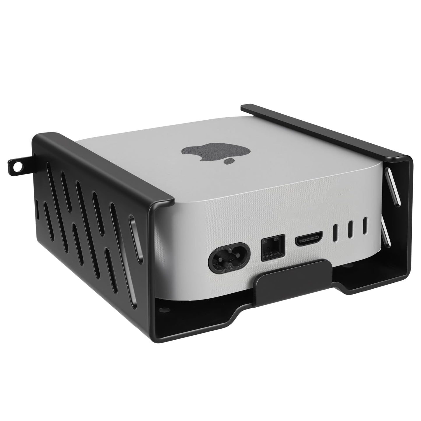JinLunar Metal Mac mini PC Mount Compatible with 2024 Mac mini M4/M4 Pro Stand VESA Mount with Anti-Theft,Under Desk Mount and Wall Mount with Lock