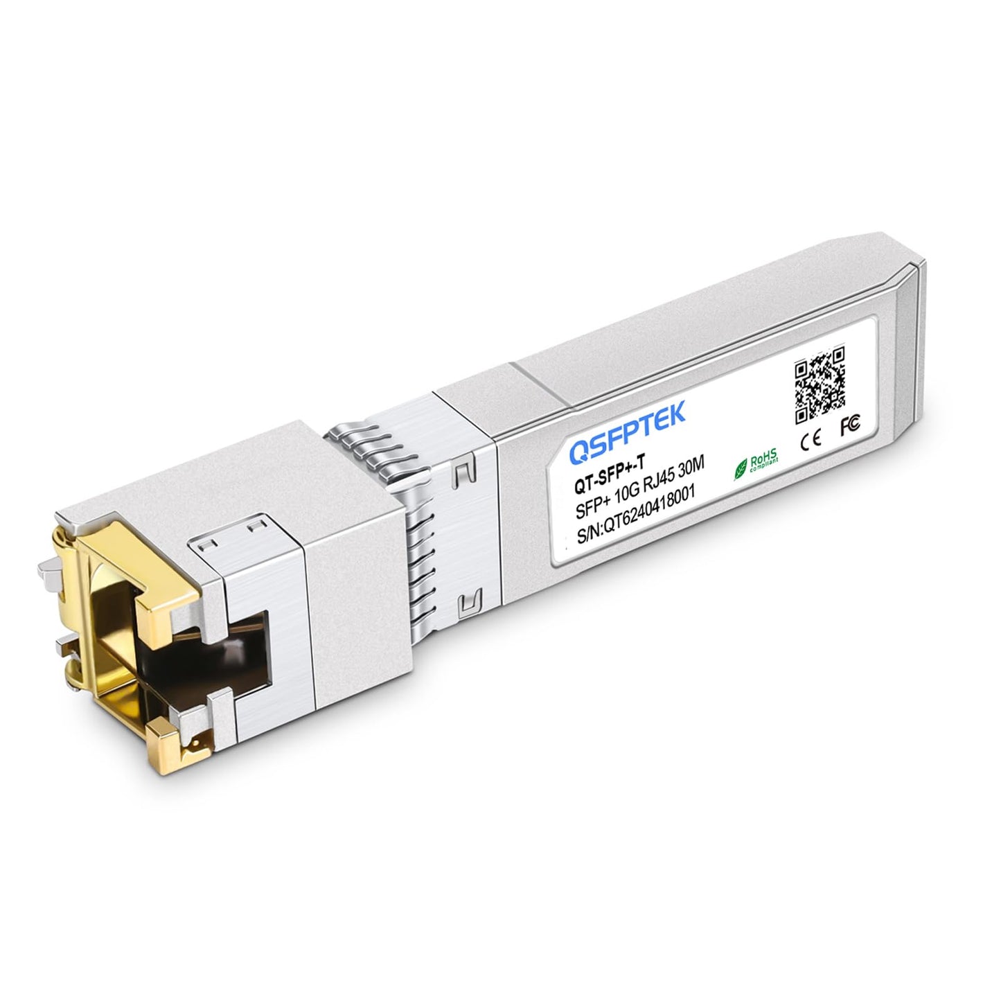 10GBASE-T SFP+ RJ45 Network Transceiver Module, 10Gb SFP to RJ-45 Copper Mini GBIC Low Working Temp Compatible with Cisco SFP-10G-T-S, Ubiquiti, Open