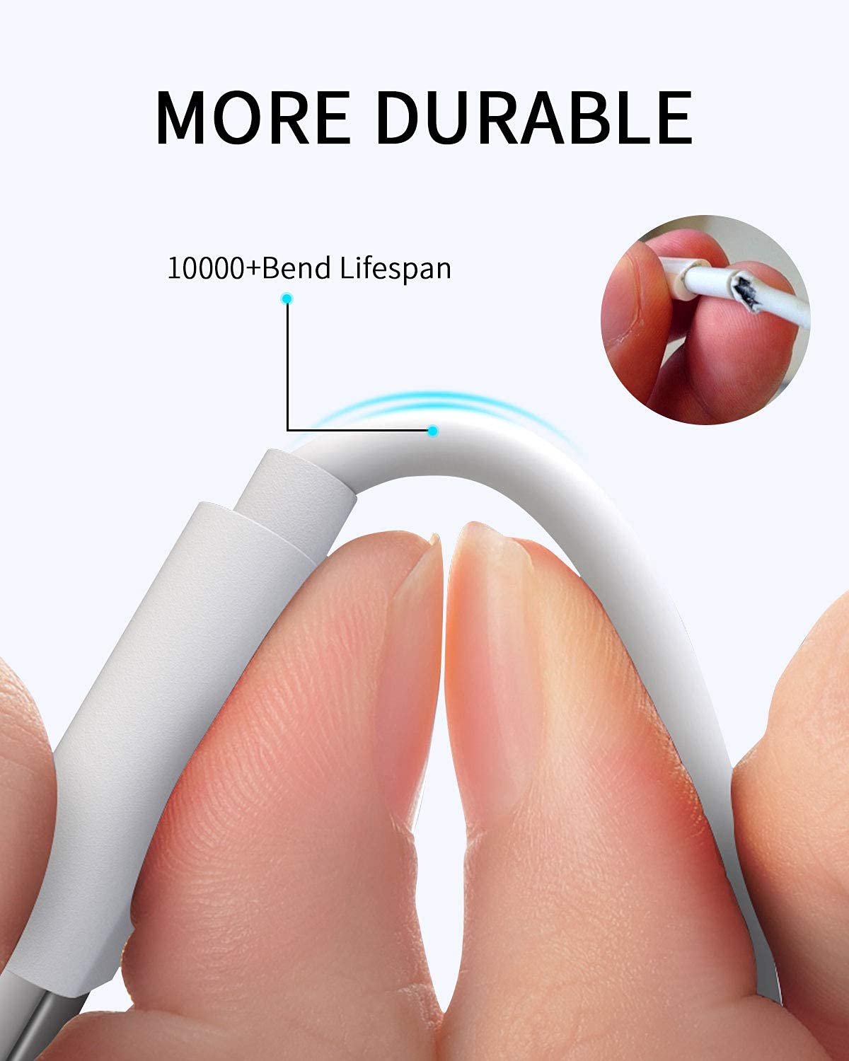 FEIYIU USB Charger Charging Cable Cord Compatible for Ring Enabled Wi-Fi Video Doorbell (2020 Release) 2/3/3 Plus/4, Peephole Cam, Camera Battery