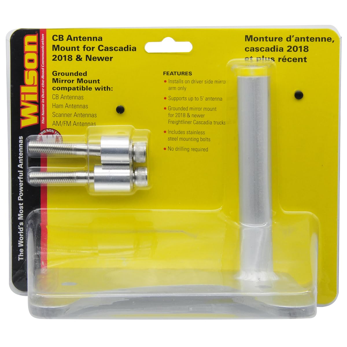 Wilson CB Antenna Mount for Freightliner Cascadia 2018 and Newer