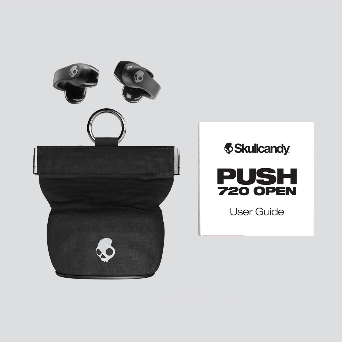 Skullcandy Push 720 Open Wireless Open Ear Bluetooth Earbuds, Headphones, Waterproof, Clip-On Lightweight Design, 30 Hours Battery, Wireless Charging…