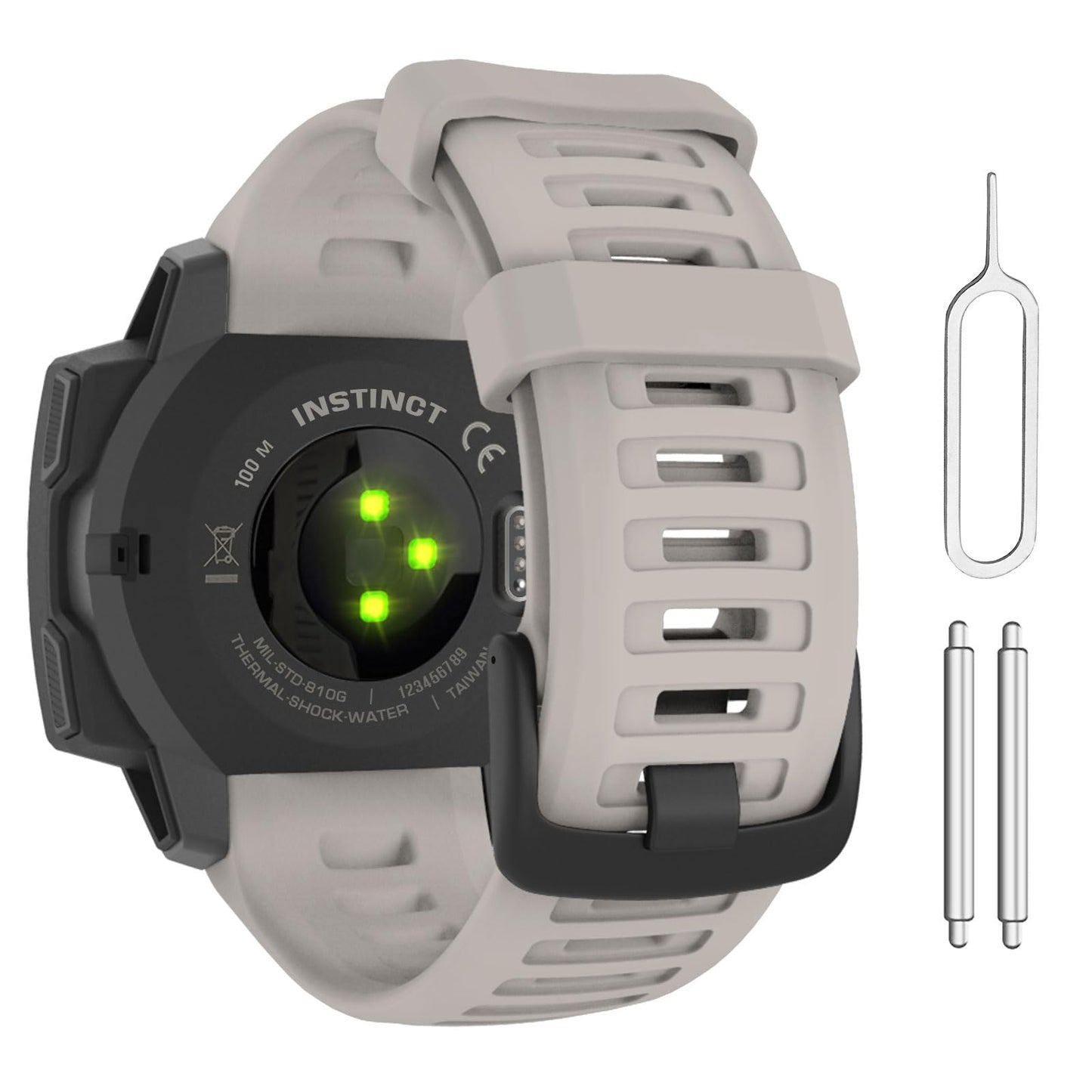 MoKo Silicone Watch Band Compatible with Garmin Instinct & Instinct 2