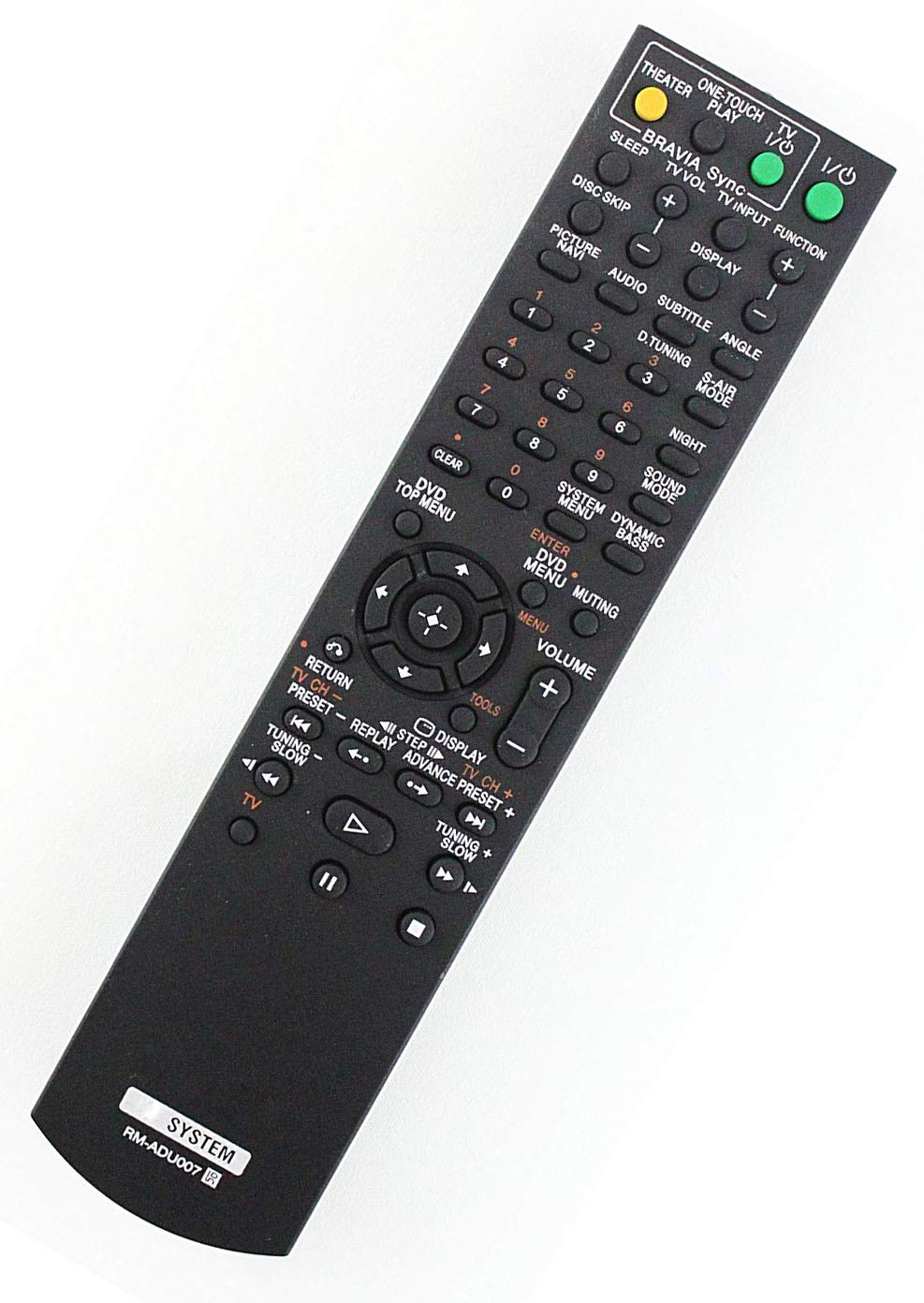AV System Remote Control Compatible with Sony RM-ADU007 DAV-TZ130 HCD-HDX475 DAV-HDX576WFHCD-HDX274 DAV-HDX275 DAV-HDX277WC DAV-HDX589W 148057011 Home