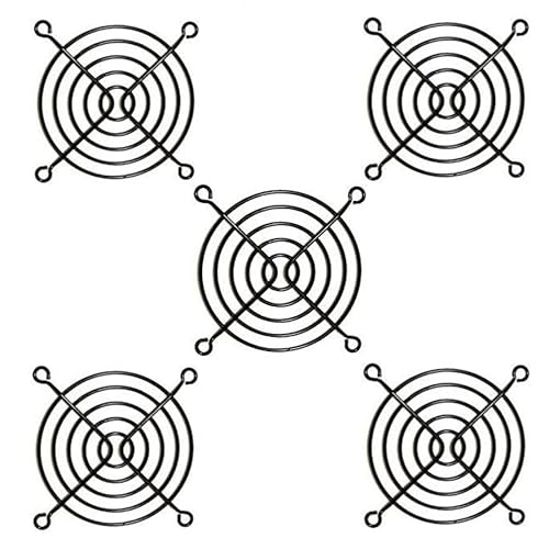 GDQLCNXB 5Pcs Fan Grill 80mm Metal Axial Cooling Fan Finger Guard Protective Grill for PC Ventilator