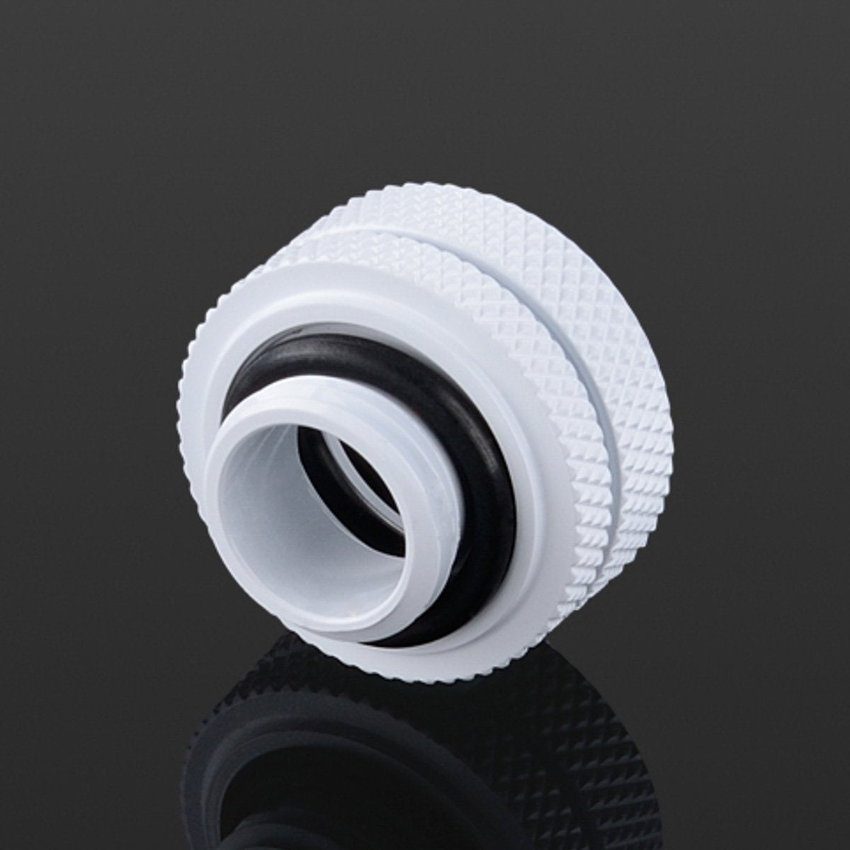 Bitspower 4-Pack G1/4" Multi-Link Fitting for 14mm OD Rigid Tubing, White, Desktop Water Cooling Component