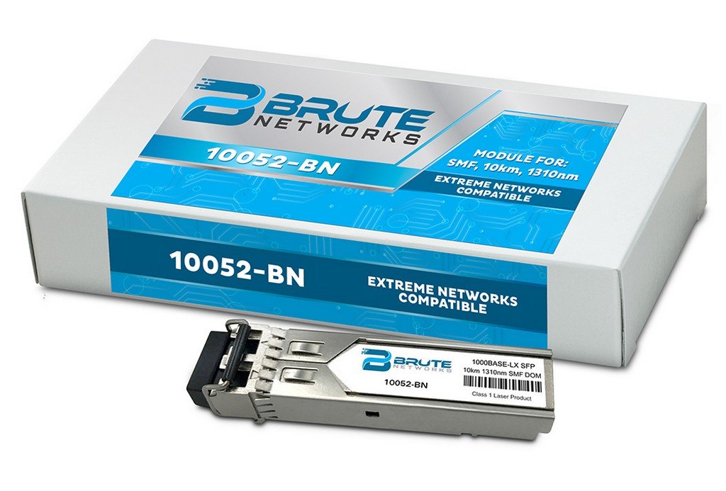Brute Networks 10052-BN - 1000BASE-LX 10km SMF 1310nm SFP Transceiver (Compatible with OEM PN# 10052)