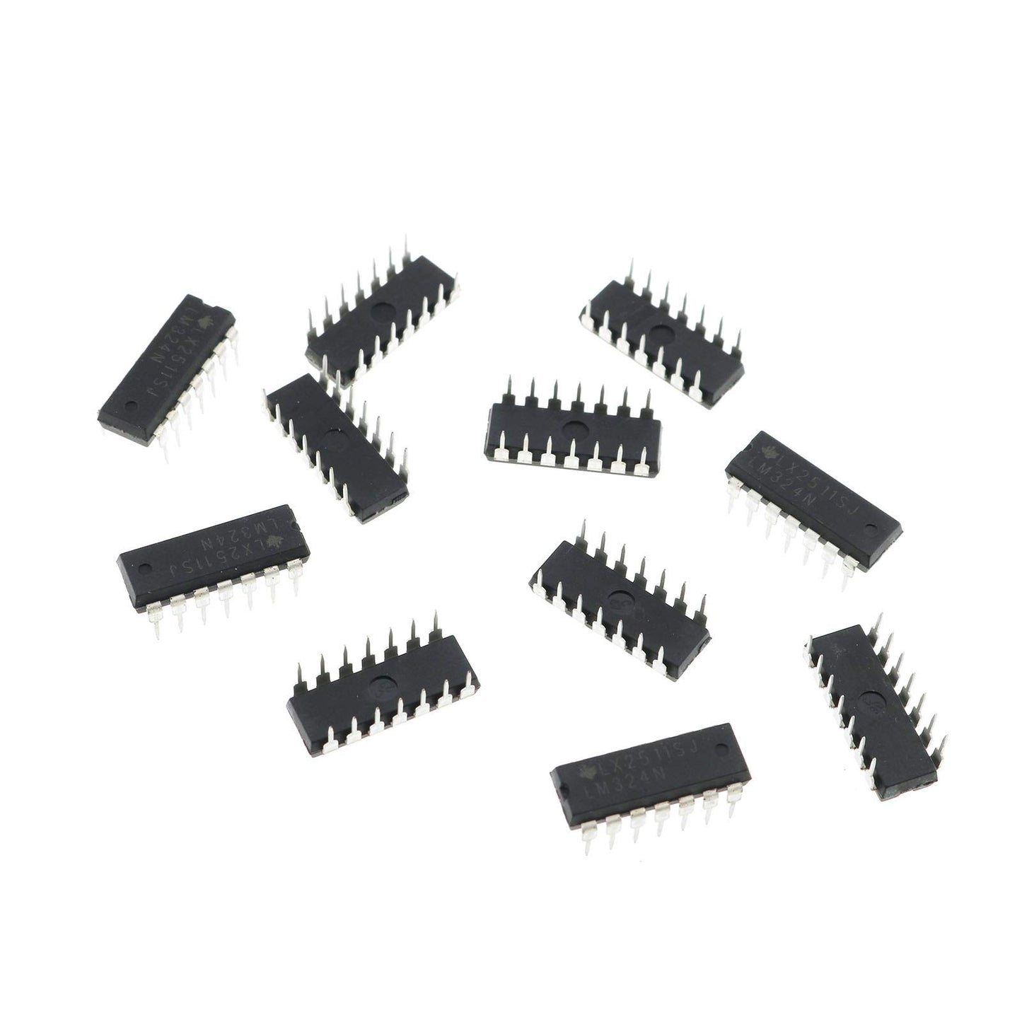 E-outstanding LM324N Quad Op-Amp 10PCS LM324 DIP14 Quadruple Operational Amplifier
