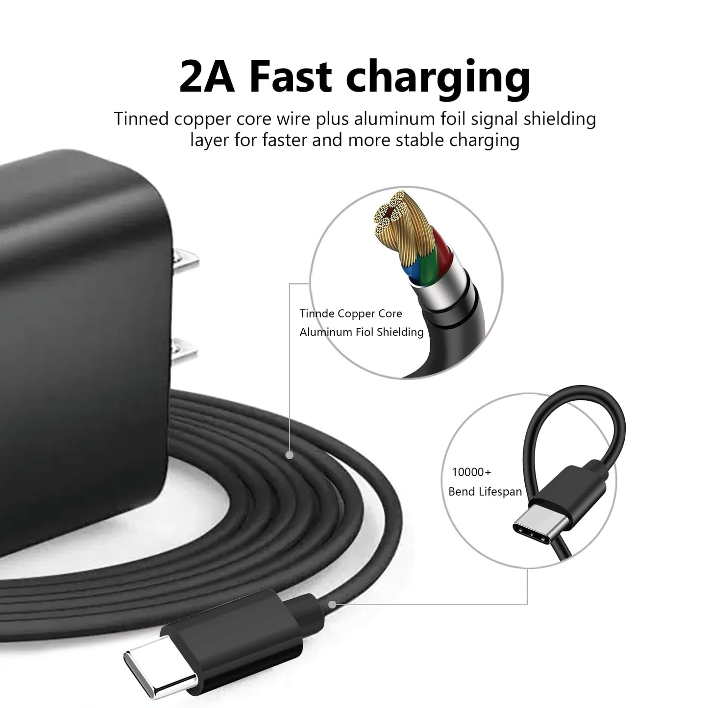 9W Charger 5FT USB-C Cable Cord Wire for All-New Kindle Scribe, Kindle Paperwhite Signature Edition 32G 8G & Paperwhite 11th 12th 13th Generation or