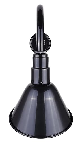 CANARM BL10WACBK Outdoor Aluminum Barn Light , Black , 10 Inch