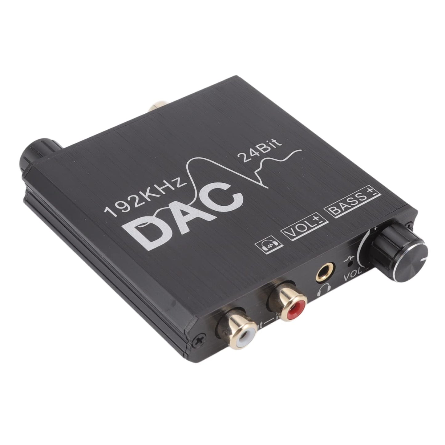 192KHz Digital to Analog Converter, Pcm to L R RCA, Supports 24 Bit S PDif Input Bitstream, Aluminum Alloy, RCA Plug or 3.5MM Jack Suitable