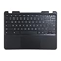 Rinbers Laptop Upper Case Palmrest with Keyboard and Touchpad Assembly Replacement for Lenovo Chromebook 11 N23 80YS 5CB0N00717