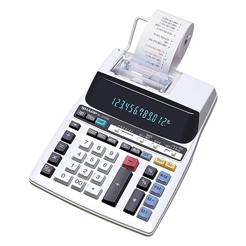 SHARP EL-2201 RII 12-Digit Electronic Printing Calculator
