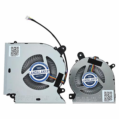 LANDALANYA Replacement New Laptop CPU and GPU Cooling Fan for MSI Katana GF76 Pulse GL76 MS-17L1 GF66 11UC Pulse GL66 11UEK MS-1581 Series
