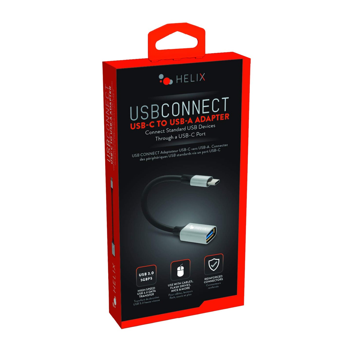 Helix USBCONNECT USB-C to USB-A Adapter, Standard Size (ETHADPCA)