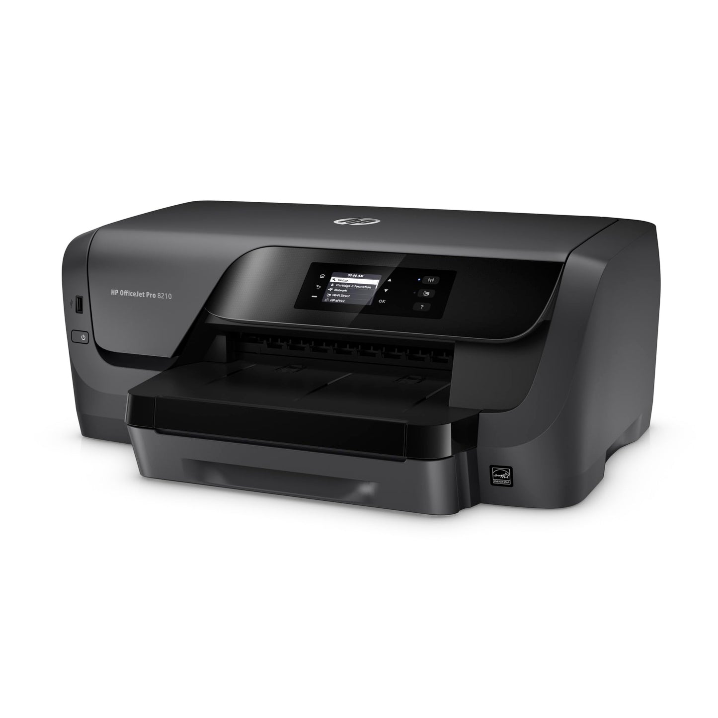 HP OfficeJet Pro 8210 Wireless Color Printer, Instant Ink Ready, Works with Alexa (D9L64A),Black