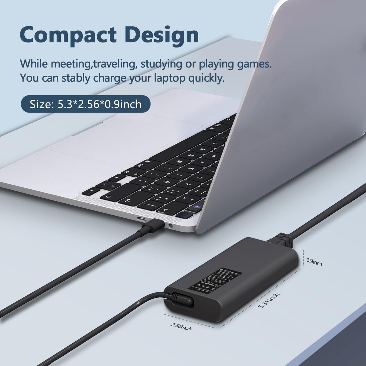 ELECBRAiN Slim 90W Laptop Charger USB C Replacement for Dell Latitude 5420 5520 7480 7490 7420 Chromebook 3100 Dell XPS 13 9360 XPS15 9550 9560