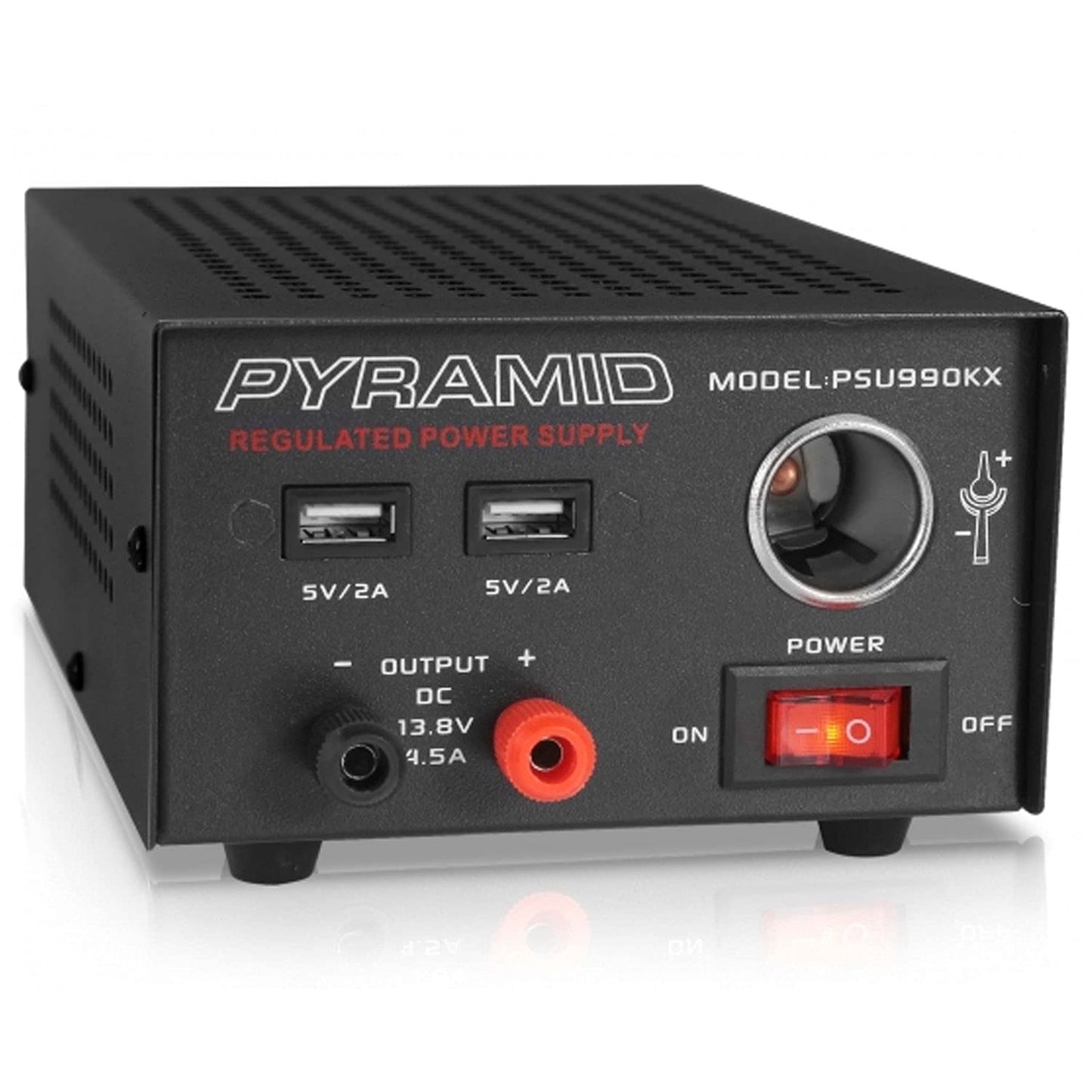 Universal Compact Bench Power Supply - 7 Amp Regulated Home Lab Benchtop AC-Dc Converter Power Supply for CB Radio, HAM W/ 13.8 Volt Dc 120V AC…