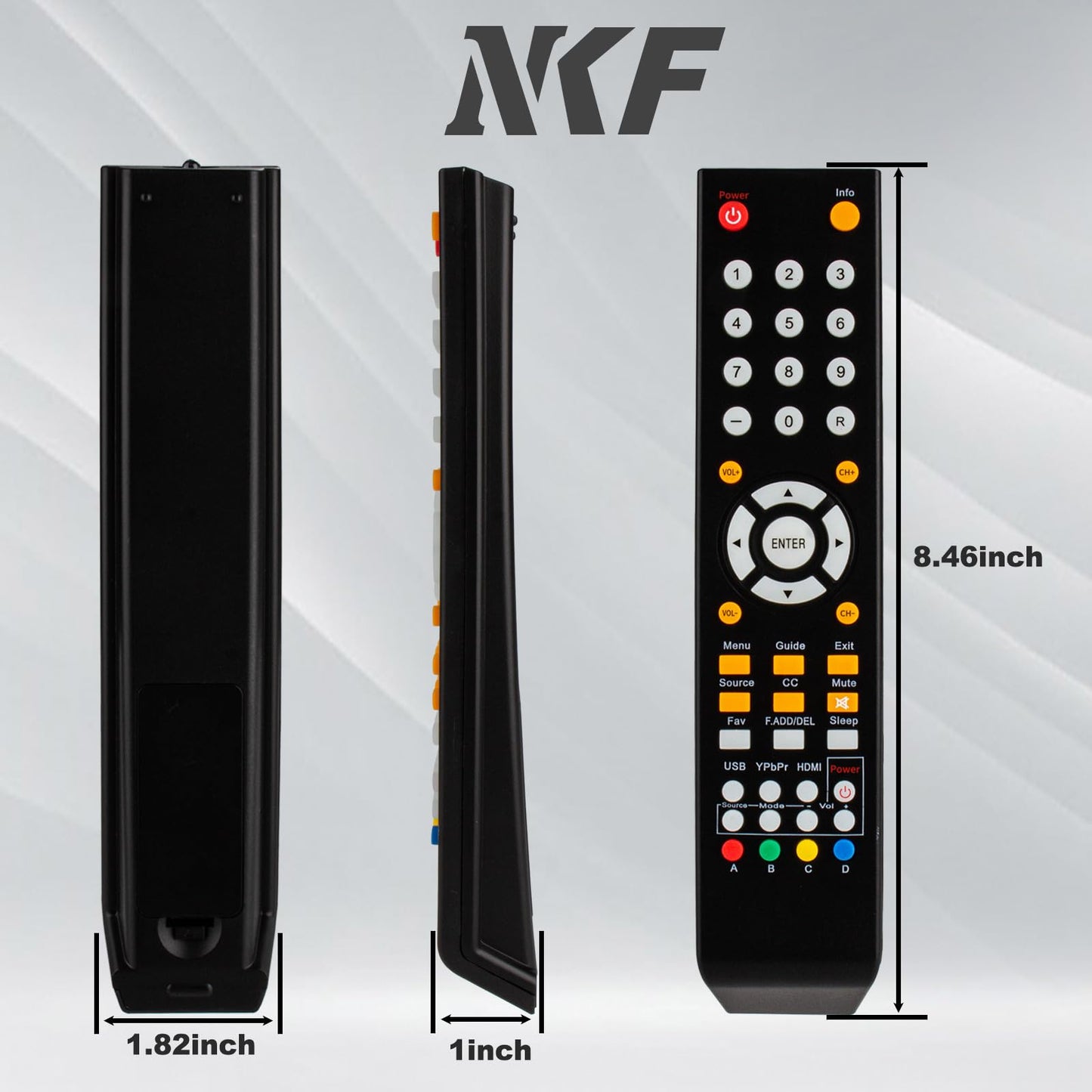 8142026670003C Remote Control for Sceptre TV Remote Replacement U515CV-UMKR E168BVSS X435BVFSR X505BV-FSRC U505CVUM C550CV-UMR C658CVUMR U658CVUMR