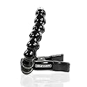 Stage Ninja® MIC-12-CB Clamp-On Pro Mount - 12" Flexible Gooseneck with Industrial Clamp for Mics, Antennas, IEM Mixers & Action Cams - For Stage