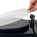 Hudson Hi-Fi Acrylic Turntable Mat - 11.75” Anti-Static Turntable Slipmat with Label Recess - 1/8” Thick Acrylic Platter Mat for Vinyl LP Record