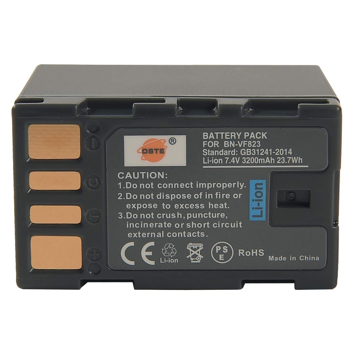 DSTE BN-VF823 BN-VF823U Li-ion Battery Compatible Jvc Everio GS-TD1 GY-HM70U GY-HM100U GY-HM150U GZ-HMZ1U GZ-MG230 GZ-MG255 GZ-MG275 GZ-MG330 GZ-MG335