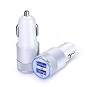 Car Charger,Sicodo 3.4A 2 Pack USB Smart Port Charger Compatible with iPhone 17 16 15 14 13 SE 12 X Pro, Max, Samsung Galaxy S26 S25 S24 S23 S22