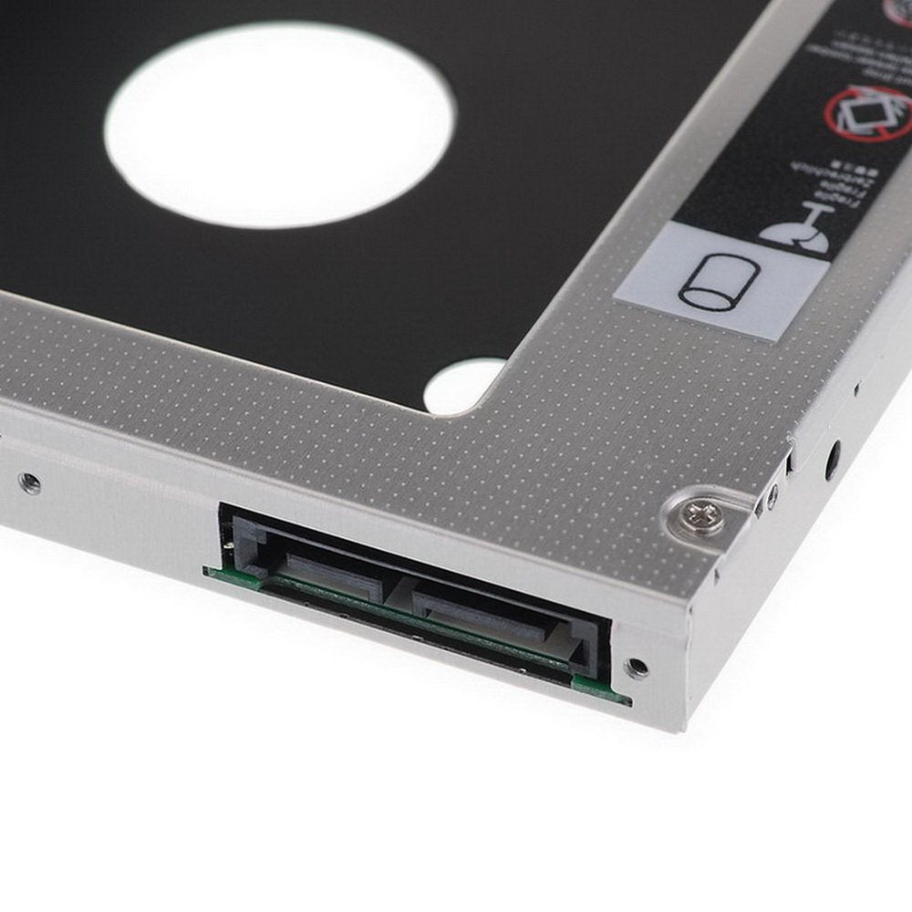 axGear Optical Bay 2nd SATA HDD Hard Drive Caddy CD DVD-ROM for Laptop Notebook 9.5mm