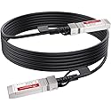 RamboCables DAC Cable, (16ft/5m) 10G SFP+ Ethernet Copper Twinax Cable, for Cisco SFP-H10GB-CU5M, Length Options: 0.3m-7m