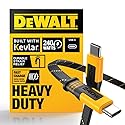 DEWALT Heavy Duty USB C to USB C Fast Charging Cable, Flat 240W USBC to USBC Charge Cable, High Speed Type-C Charging for iPhone 17 16 15 Pro Max
