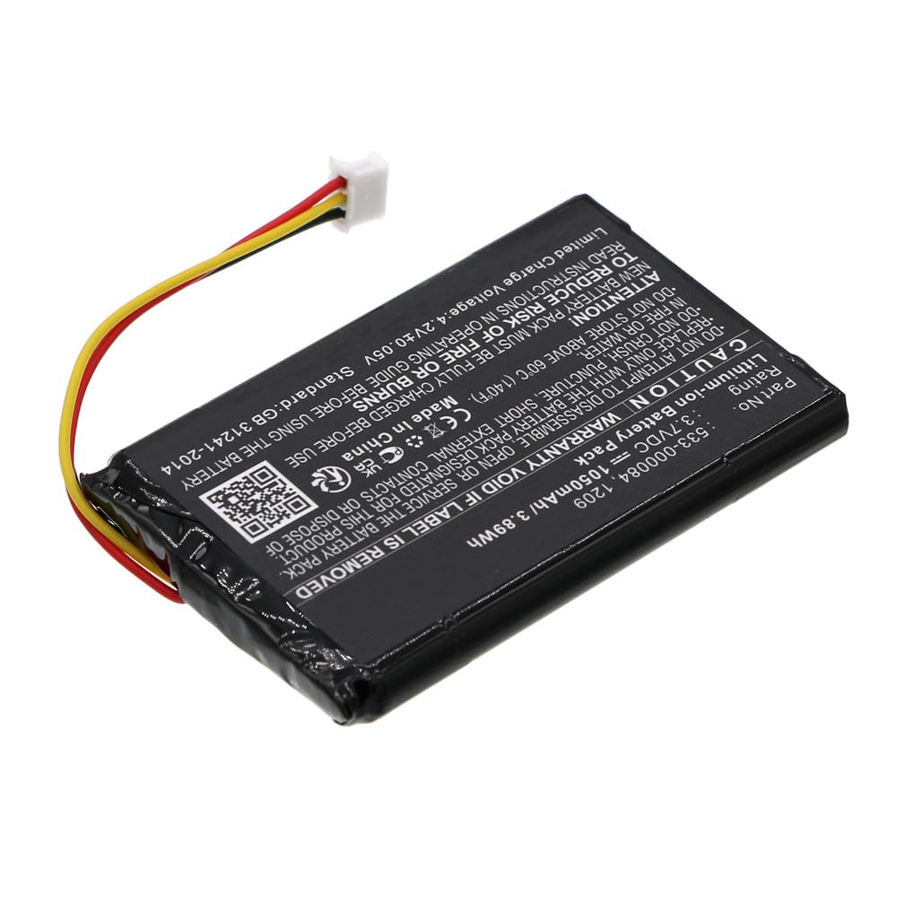 MPF Products 1050mAh 533-000084 Battery Replacement Compatible with Logitech Harmony Ultimate 915-000201 & Harmony Touch 915-000198 Remote Controls