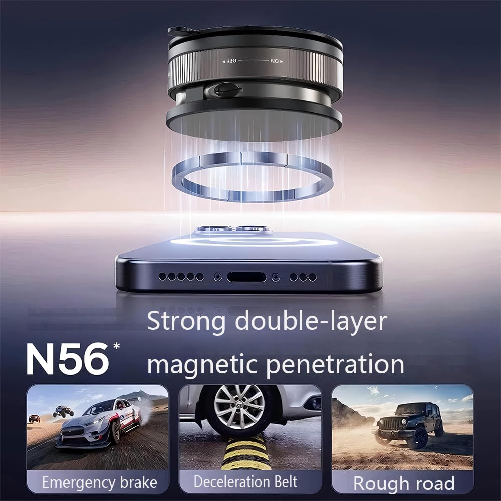 dlfcizlsl Magnetic for Car Vent Phone Mount for Circular Air Conditioning Outlet Applicable MercedeBenz Mobile Phone HolderFord Mustang Mini Cooper