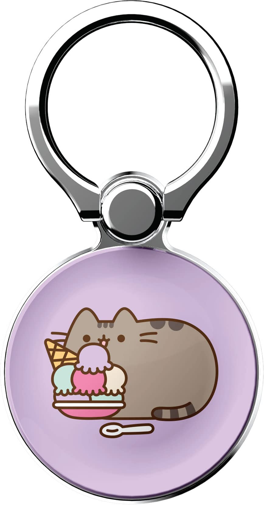 iFace x Pusheen Licensed Series Universal Smartphone Ring Holder Accessory for Girls/Women - Cute Stick-On Phone Attachment for iPhone, Samsung