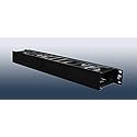 Raising Electronics 1U Horizontal Rack Mount Cable Management Unit with Panel Plastic 19" Rack Mount