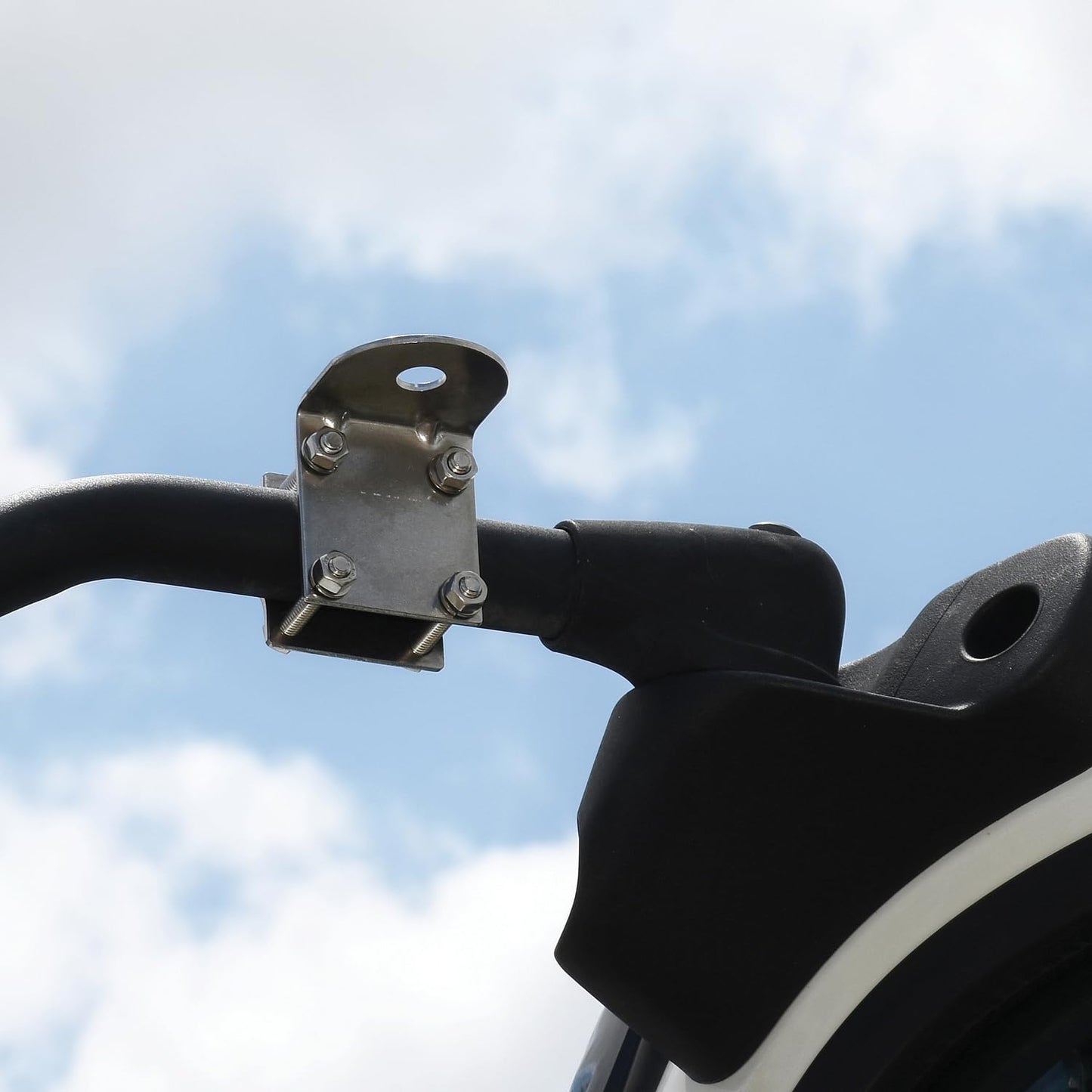 Tram® Single-Groove Stainless Steel CB Antenna Mirror Mount