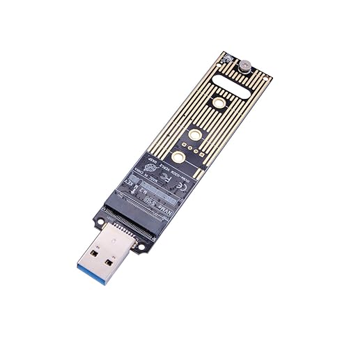 M.2 NVME USB 3.1 Adapter, M-Key M.2 NVME to USB Card Reader USB 3.1 Gen 2 Bridge Chip with 10 Gbps High Performance, Compatible with Samsung