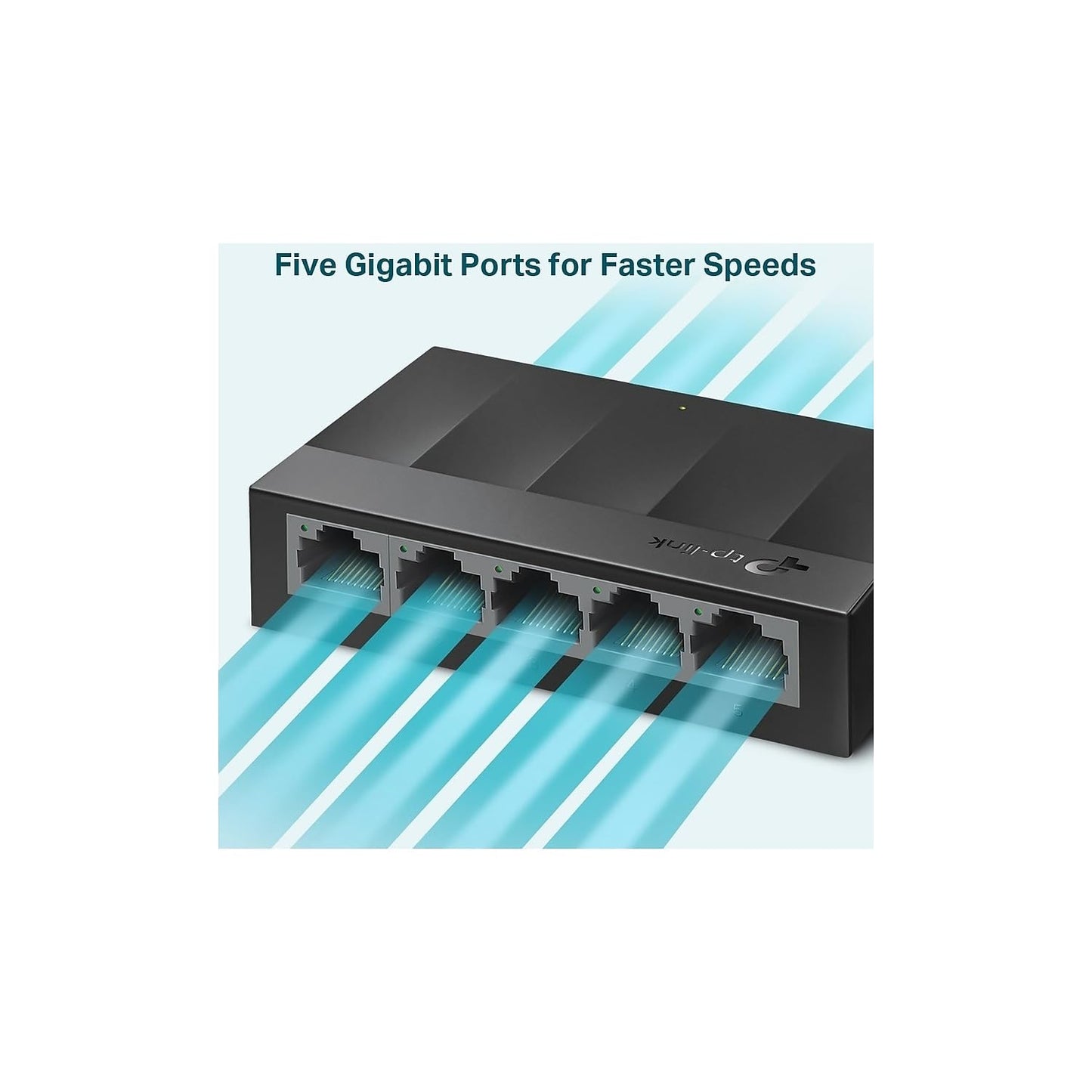 TP-Link Litewave 5 Port Gigabit Ethernet Switch | Desktop Ethernet Splitter | Unshielded Network Switch | Plug & Play | Fanless Quiet | Unmanaged