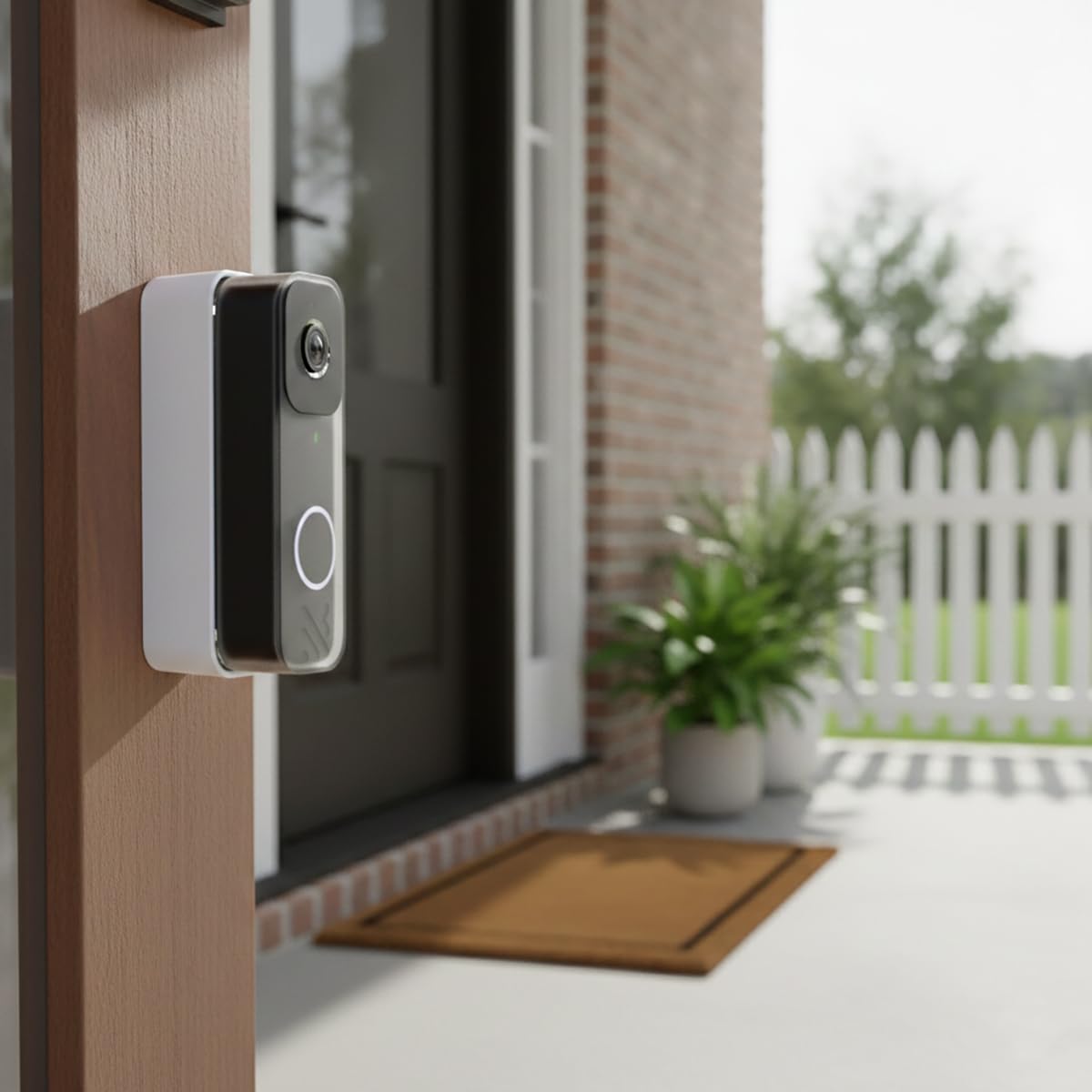 40-Degree Angled Wall Mount Compatible with Blink Video Doorbell Camera Mount - Horizontal Wedge Bracket for Improved Viewing Angle (Unofficial