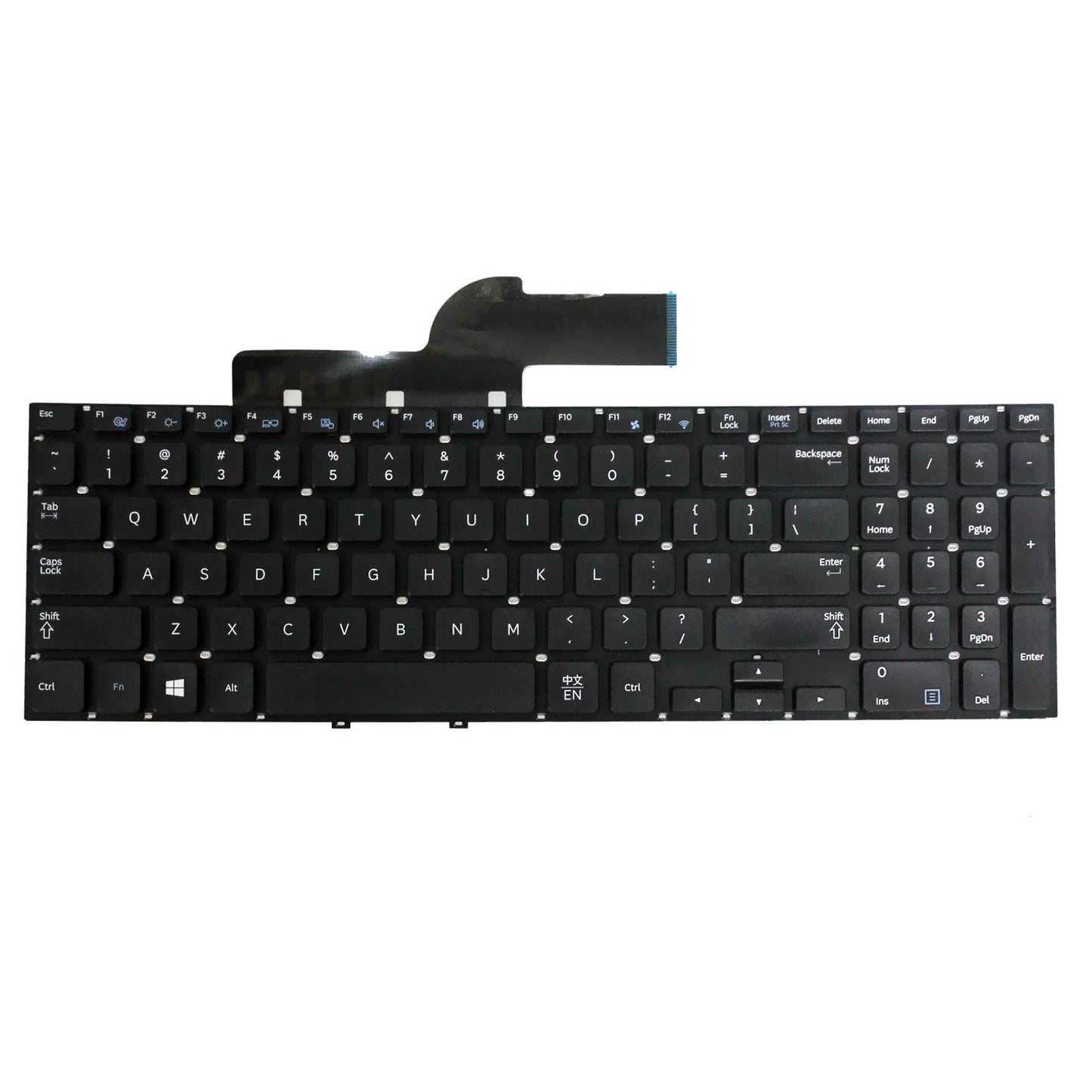 Zahara US Keyboard NO Frame Replacement for Samsung NP550P5C N550P5CL NP355E5C NP355V5C 9Z.N4NSN.01C