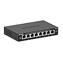 NETGEAR 8-Port Gigabit Ethernet Easy Smart Managed Essentials Switch (GS308E) - Desktop or Wall Mount, Home Network Hub, Office Ethernet Splitter