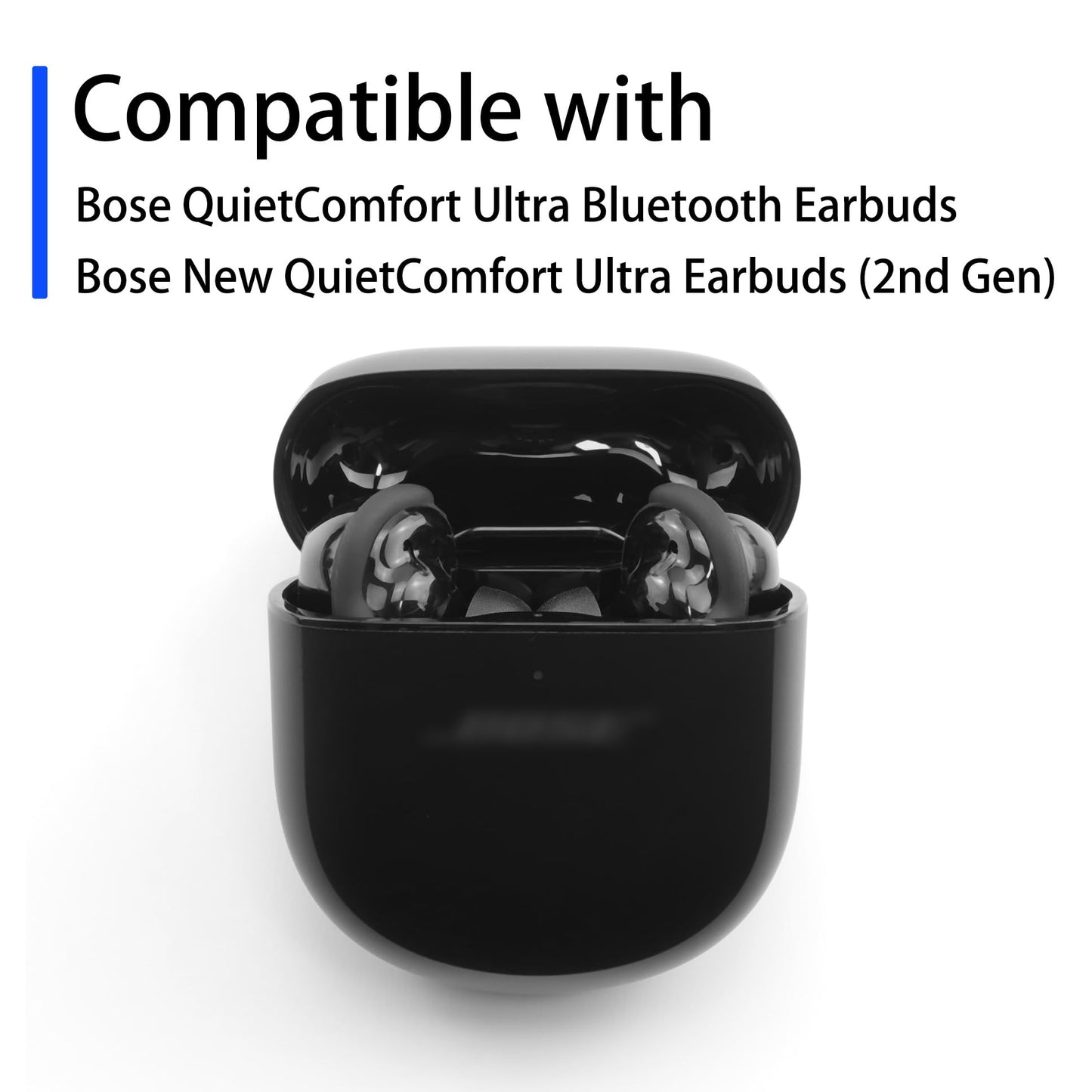 NANLANFAN Replacement Foam Ear Tips for Bose QuietComfort Ultra Bluetooth Earbuds, Ultimate Comfort, 3 Pairs (Black, Assorted S/M/L)