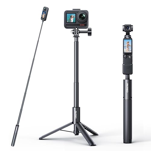 AKASO 47.2"/120cm Invisible Selfie Stick Tripod for Insta360 X5 X4 X3 Ace Pro, DJI Action Osmo 360 Pocket 3, GoPro Hero 13/12/11, AKASO