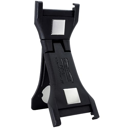 LOVEHANDLE PRO Magnetic Phone Grip Base - Phone Mount and Kickstand for Smartphone and Tablet - Strap-Ready Base Only - Black