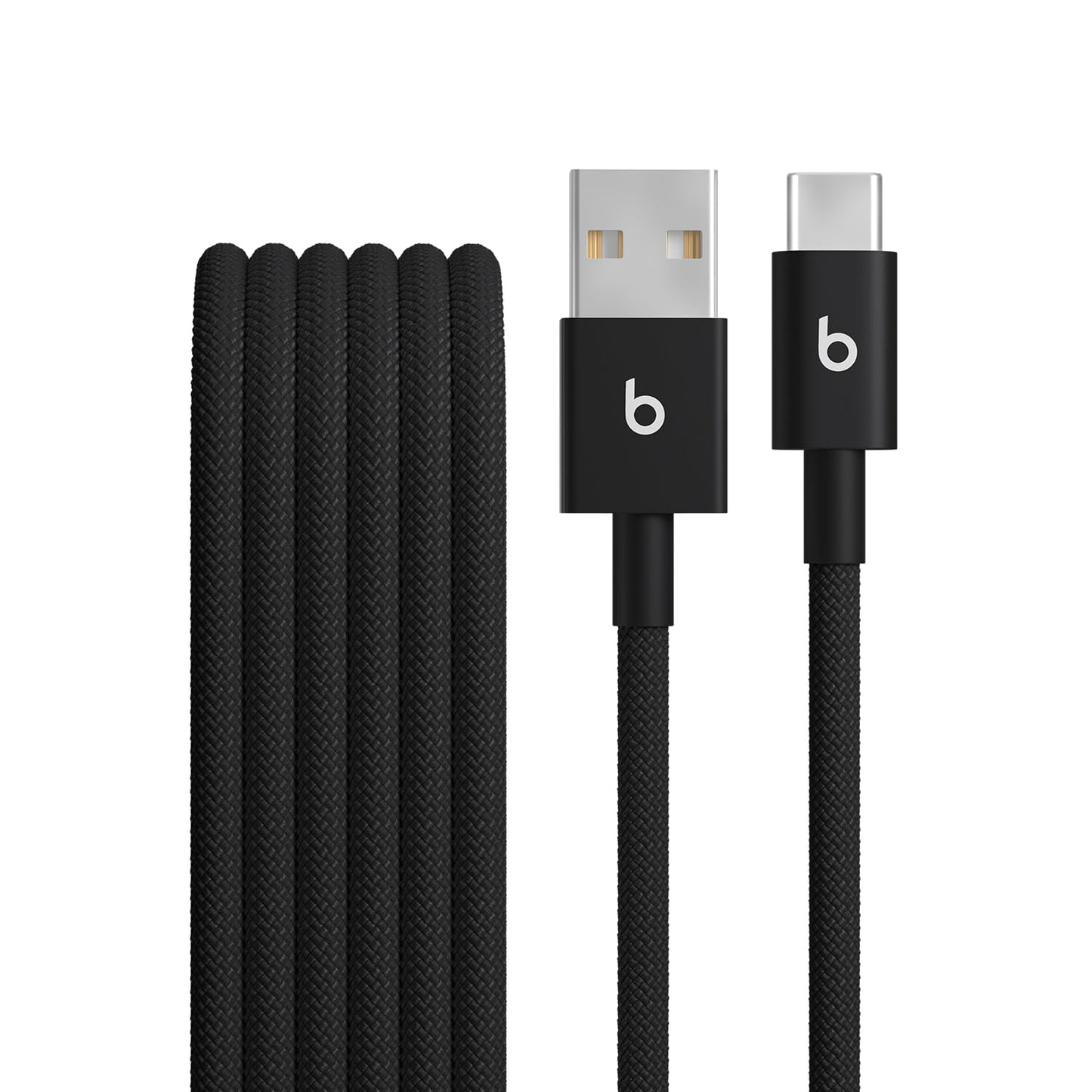 Beats USB-A to USB-C Woven Cable Fast Charging Durable and Tangle-Free Design Compatible Charger for Apple & Android Devices (1.5 m, 5 ft) - Bolt