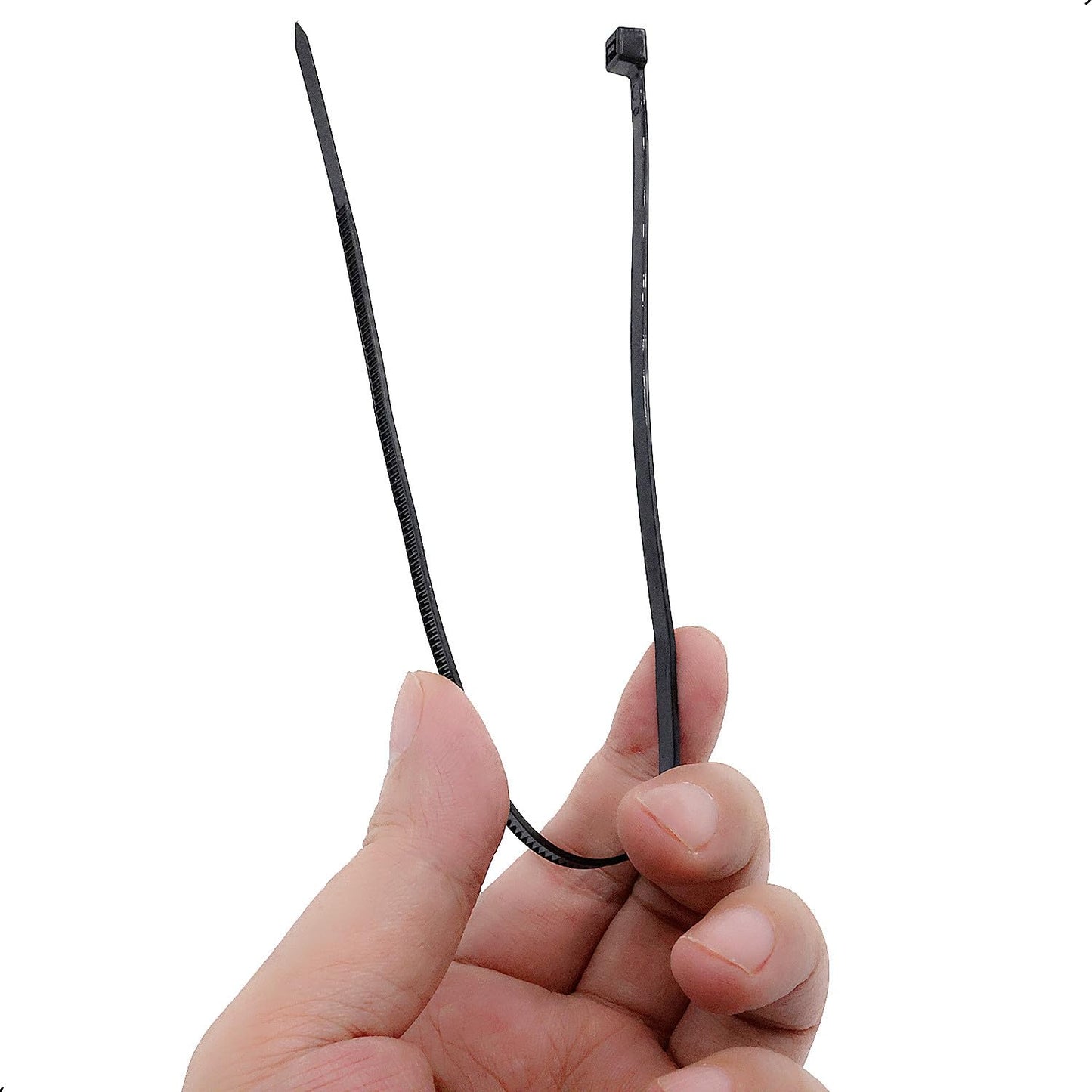 50Pcs Cable Zip Ties 300mm x 4.8mm / 12 x 0.19 Inch Self-Locking Nylon Tie,50LBS Tensile Strength,Wraps Cord Management,Plastic Heavy Wire Toes