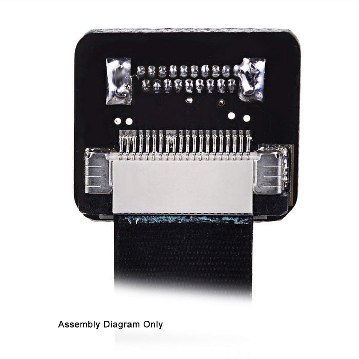 xiwai CYFPV Dual 90 Degree Right Angled HDMI Type A Male to Male HDTV FPC Flat Cable for FPV HDTV Multicopter Aerial Photography (0.8M)